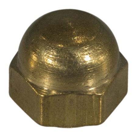 Midwest Fastener Acorn Nut, #8-32, Brass, 15 PK 64608